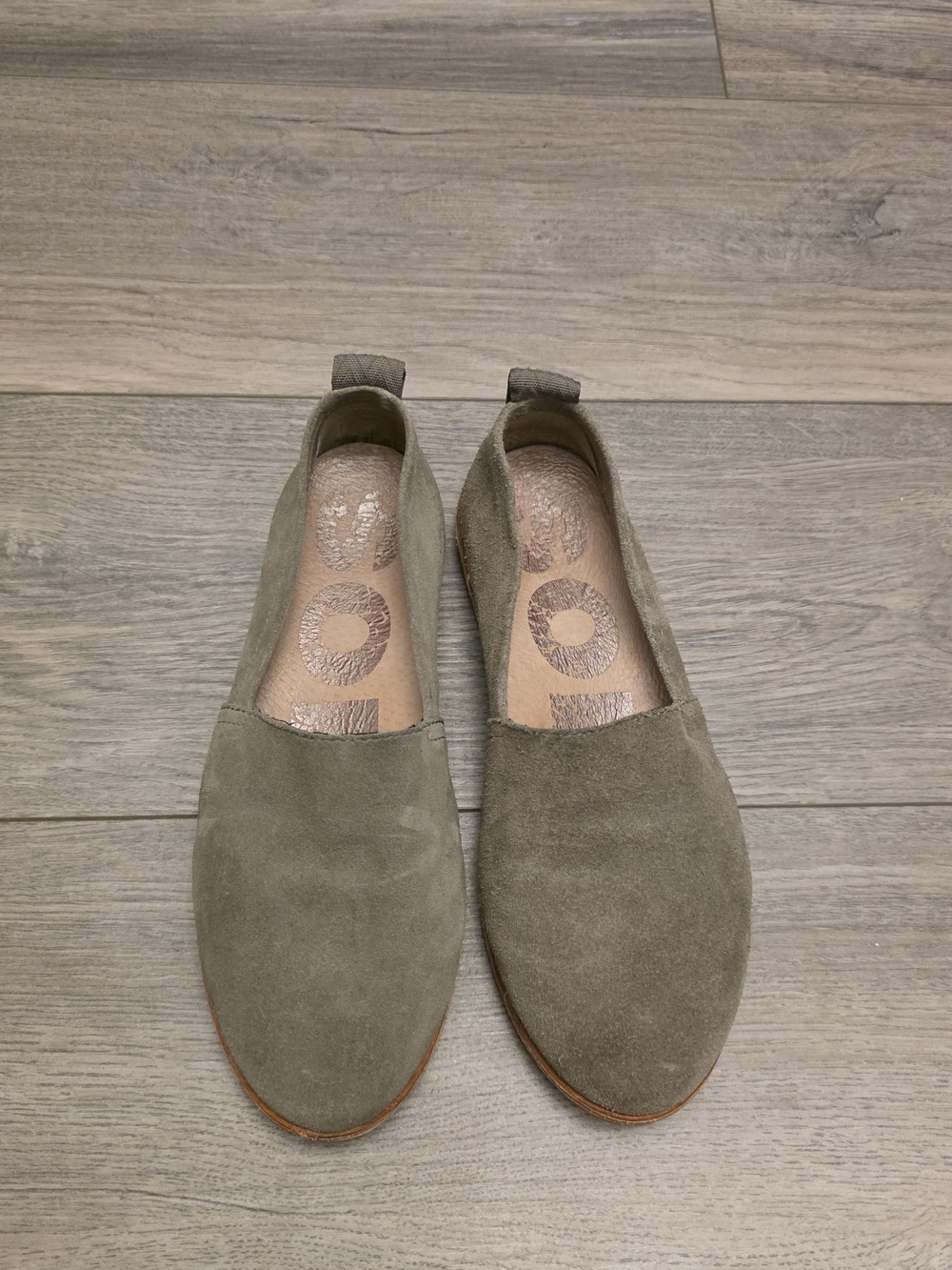 Sorel Olive Suede Slip-On Flats - Casual Women's Loafers